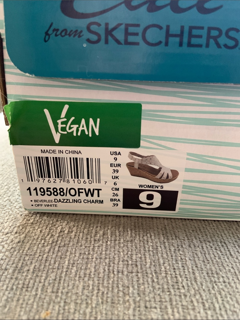 Skechers Luxe Foam Beverlee Wedge Sandals - Picture 6 of 6